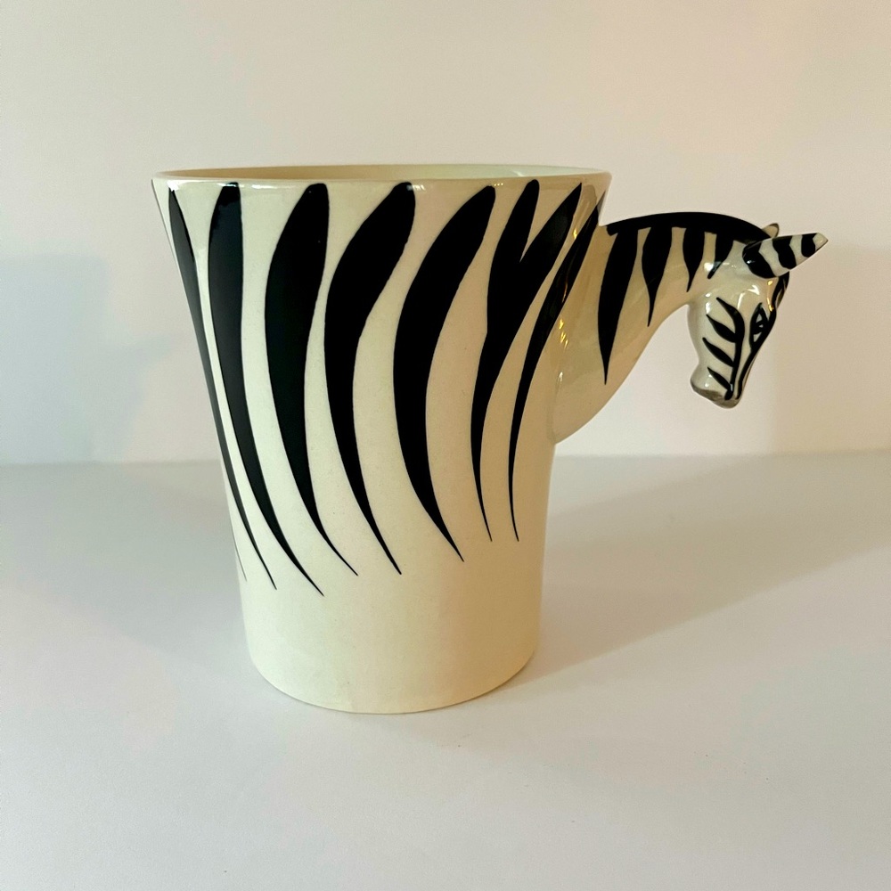 Pier 1 Imports Zebra Head Mug